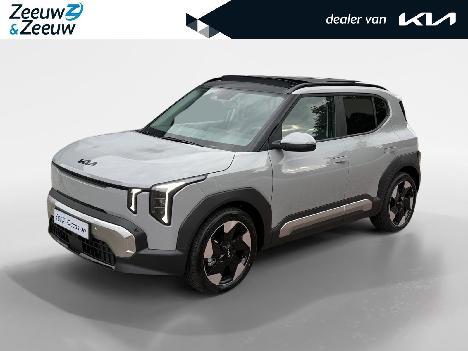Kia EV2 Plus Advanced 61 kWh Demonstratie auto | Leverbaar v, Auto's, 12 maanden, 61 kWh, SUV of Terreinwagen, Zilver of Grijs
