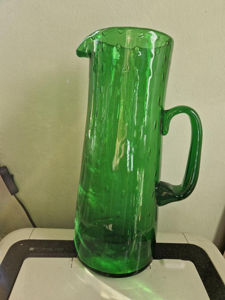 Vintage glazen karaf Bengt Orup,' oxygene', Antiek en Kunst, Antiek | Glas en Kristal, Ophalen