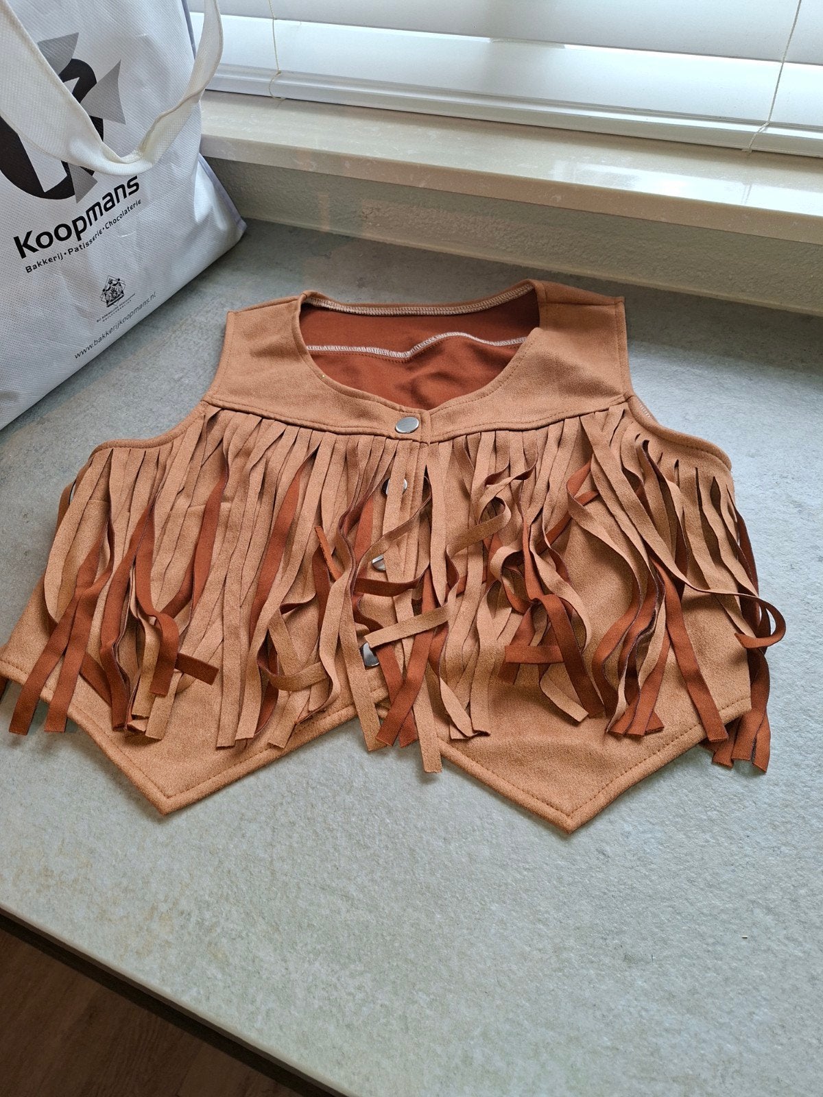 Cowboy/Indianen Vestje met Franjes, Ophalen of Verzenden, Zo goed als nieuw