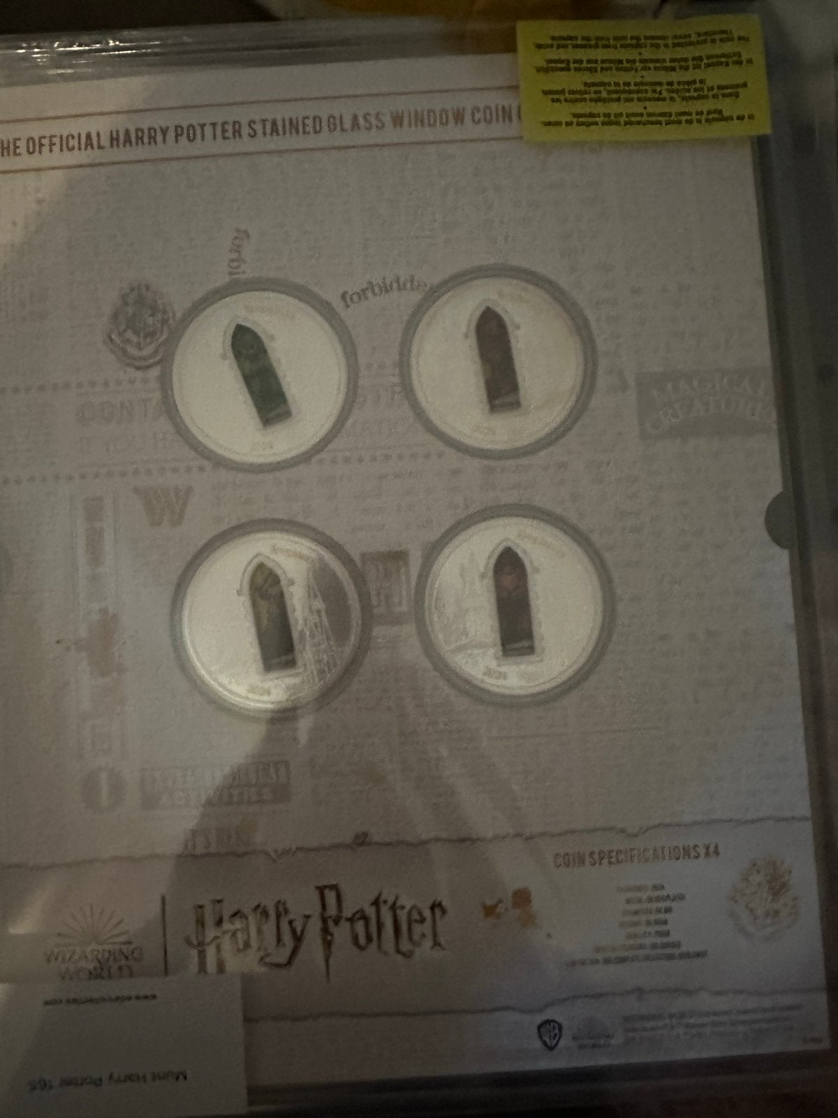 Harry Potter Herdenkingsmunt Collectie met Certificaten, Ophalen of Verzenden, Zo goed als nieuw, Overige typen