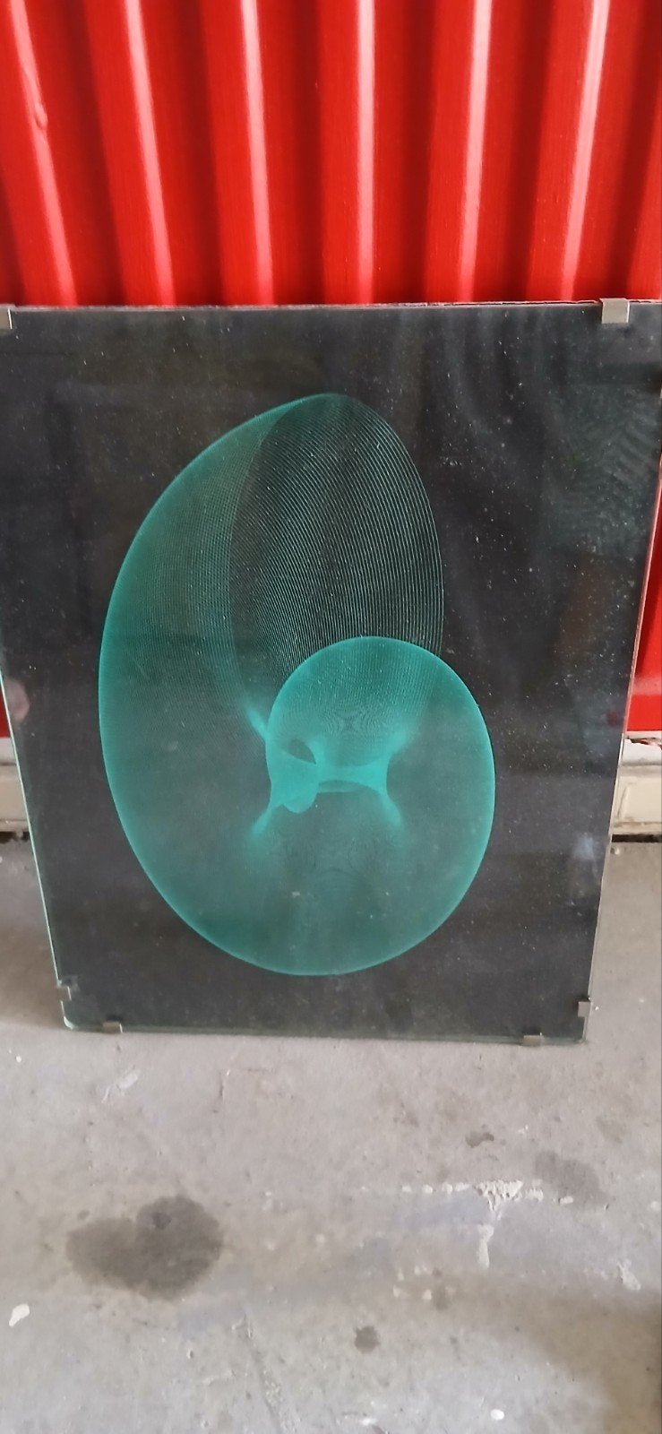 Kerry Strand - The Snail (De Slak) - Vroege Computerkunst, Antiek en Kunst, Ingelijst, Ophalen, Abstract, Lithografie