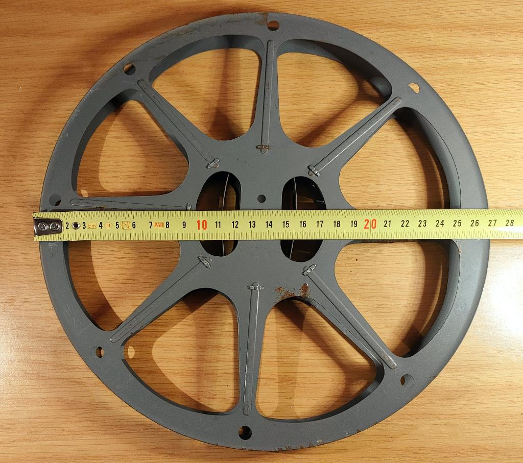 Classic 16mm metalen Filmspoel doorsnee van 25cm / 800ft, Audio, Tv en Foto, Filmrollen, Ophalen of Verzenden, 16mm film