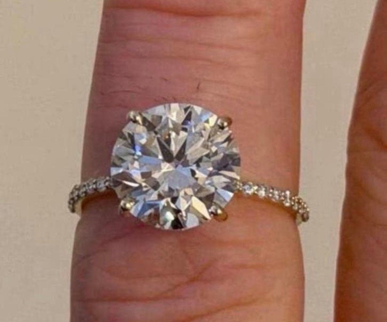 Gouden ring VS1 diamant van 3.23ct!! met IGI certificaat!!, Sieraden, Tassen en Uiterlijk, Ringen, Nieuw, Ophalen of Verzenden
