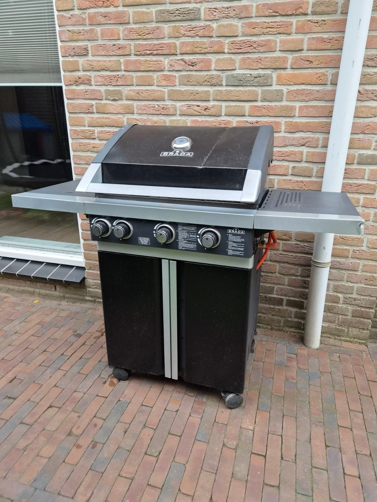 Brada 4300 BBQ Gasbarbecue met zijbrander, Tuin en Terras, Ophalen, Gebruikt, Brada