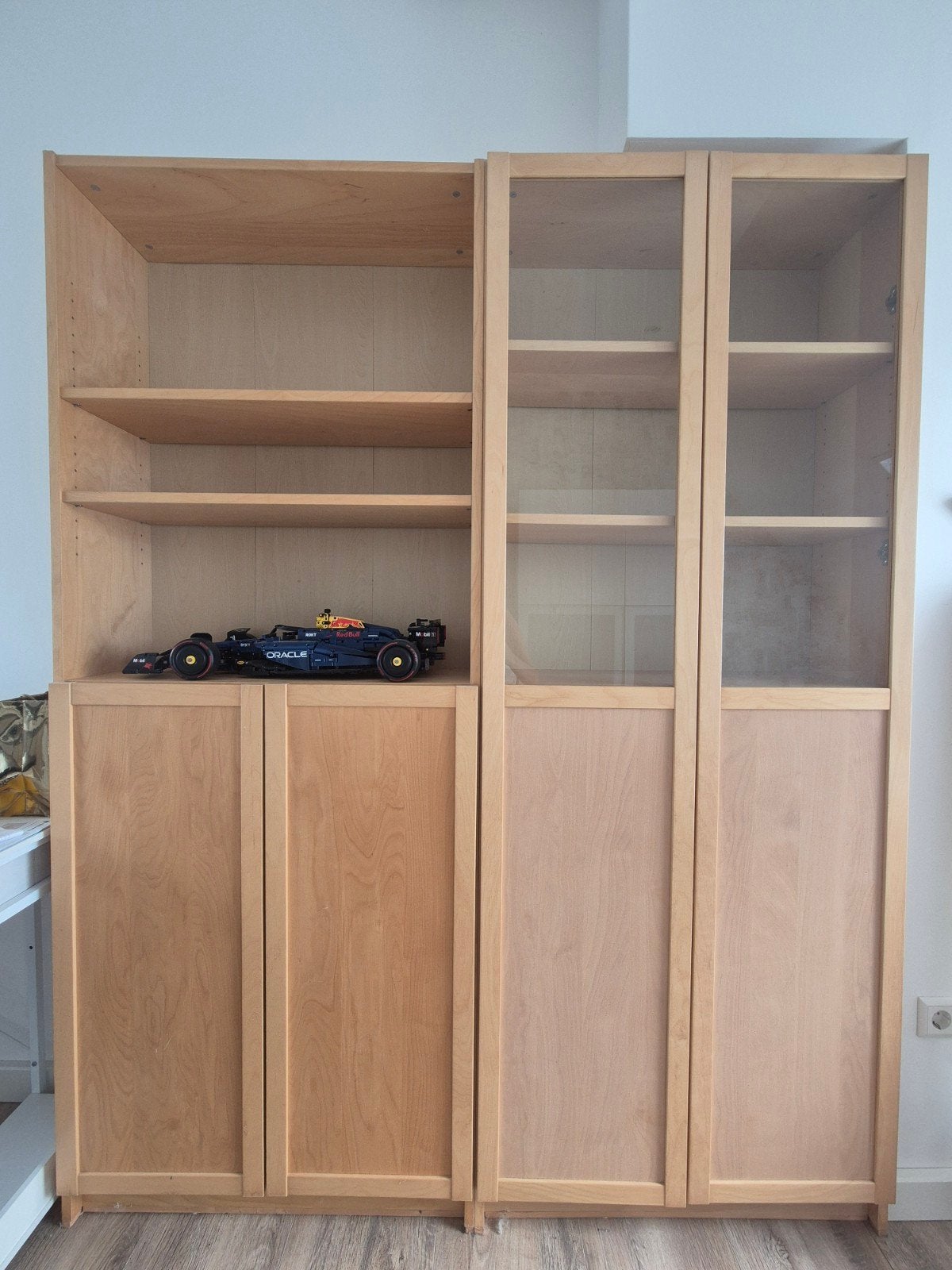 2x IKEA Billy Oxberg Boekenkast met deuren - Goede staat, Ophalen, Met deur(en), 200 cm of meer, 50 tot 100 cm