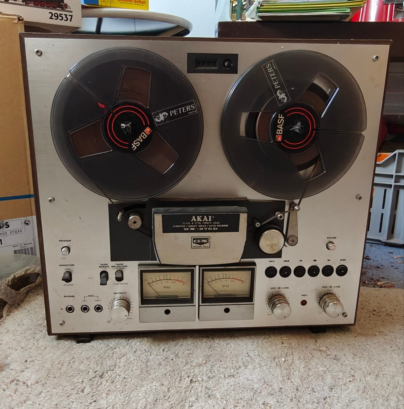 Akai gx-270d bandrecorder met banden, Ophalen, Bandrecorder, Met banden