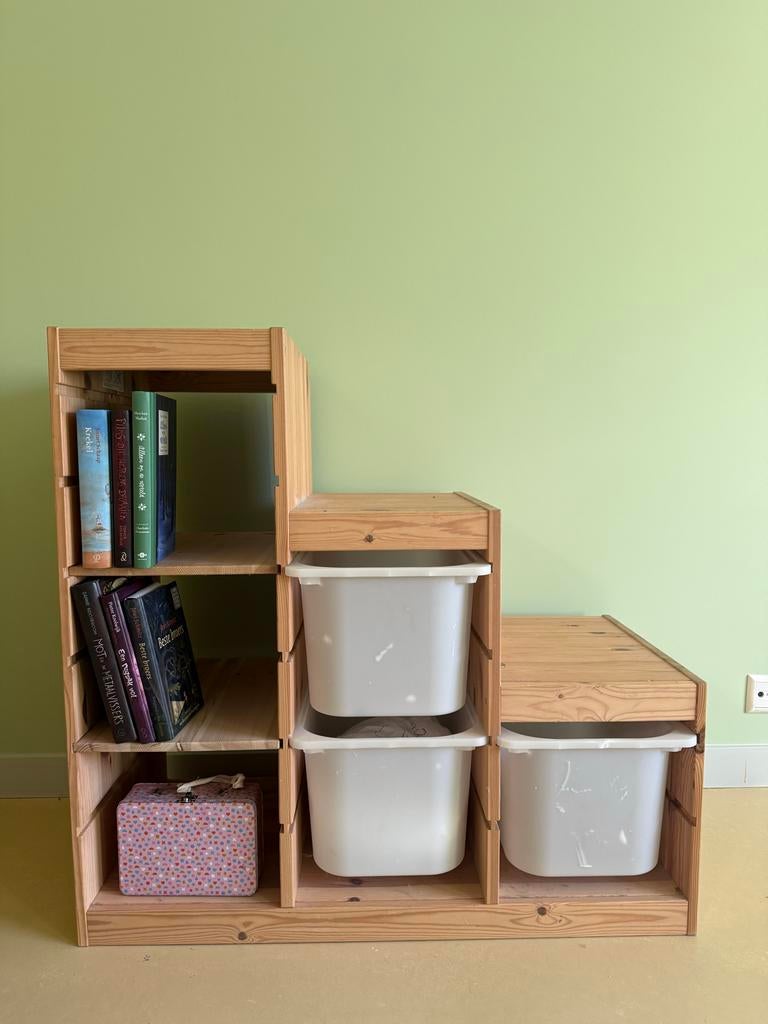 IKEA Trofast trap kast met 3 bakken en 2 planken, Ophalen, Gebruikt, Kast, 100 cm of meer
