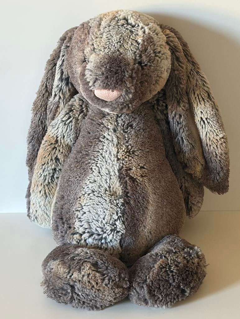 Jellycat Retired Large Bashful Woodland Bunny Knuffel, Jellycat, Verzenden, Konijn, Zo goed als nieuw