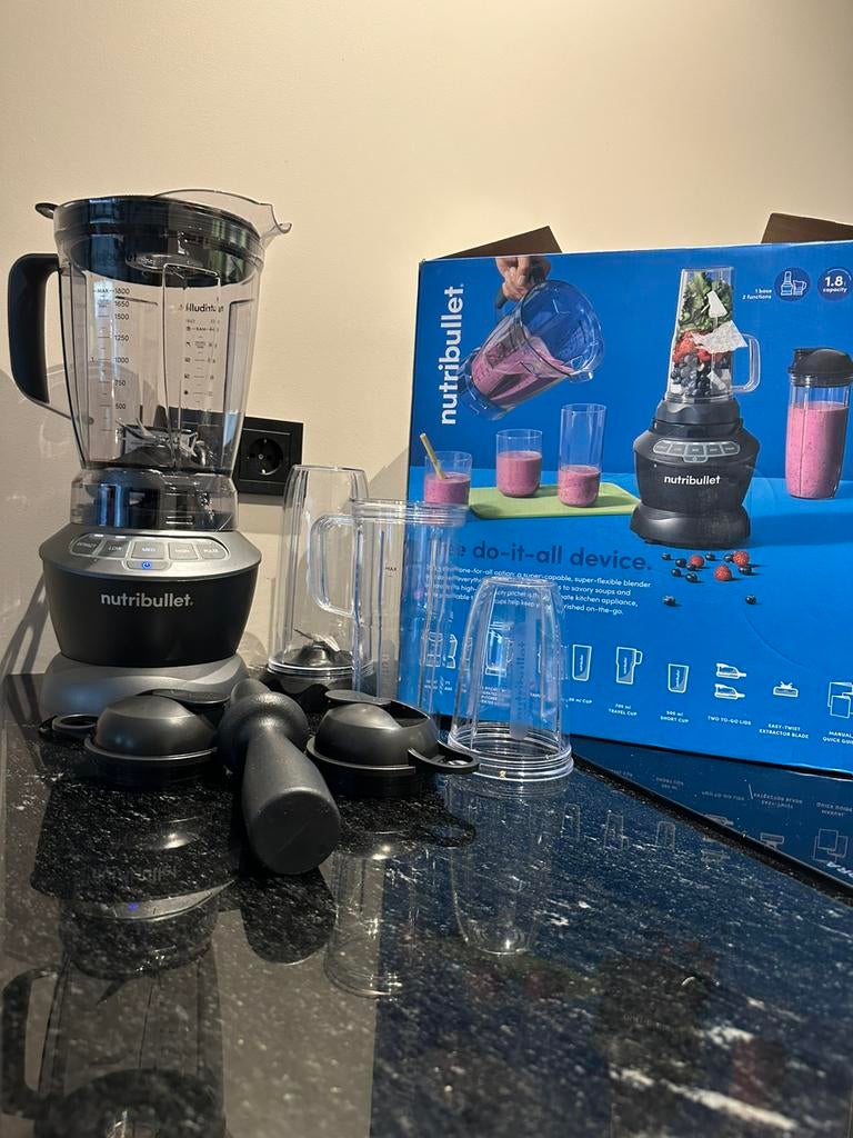 Nieuw: Nutribullet blender combo set 1200 watt, Huis en Inrichting, Keuken | Keukenbenodigdheden, Ophalen of Verzenden, Nieuw