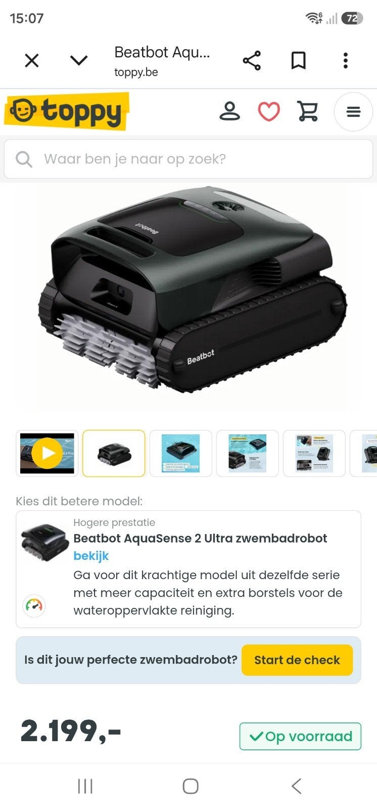 draadloze zwembadrobot beatbot 2pro
Ophalen belgie limburg b, Tuin en Terras, Ophalen, Nieuw