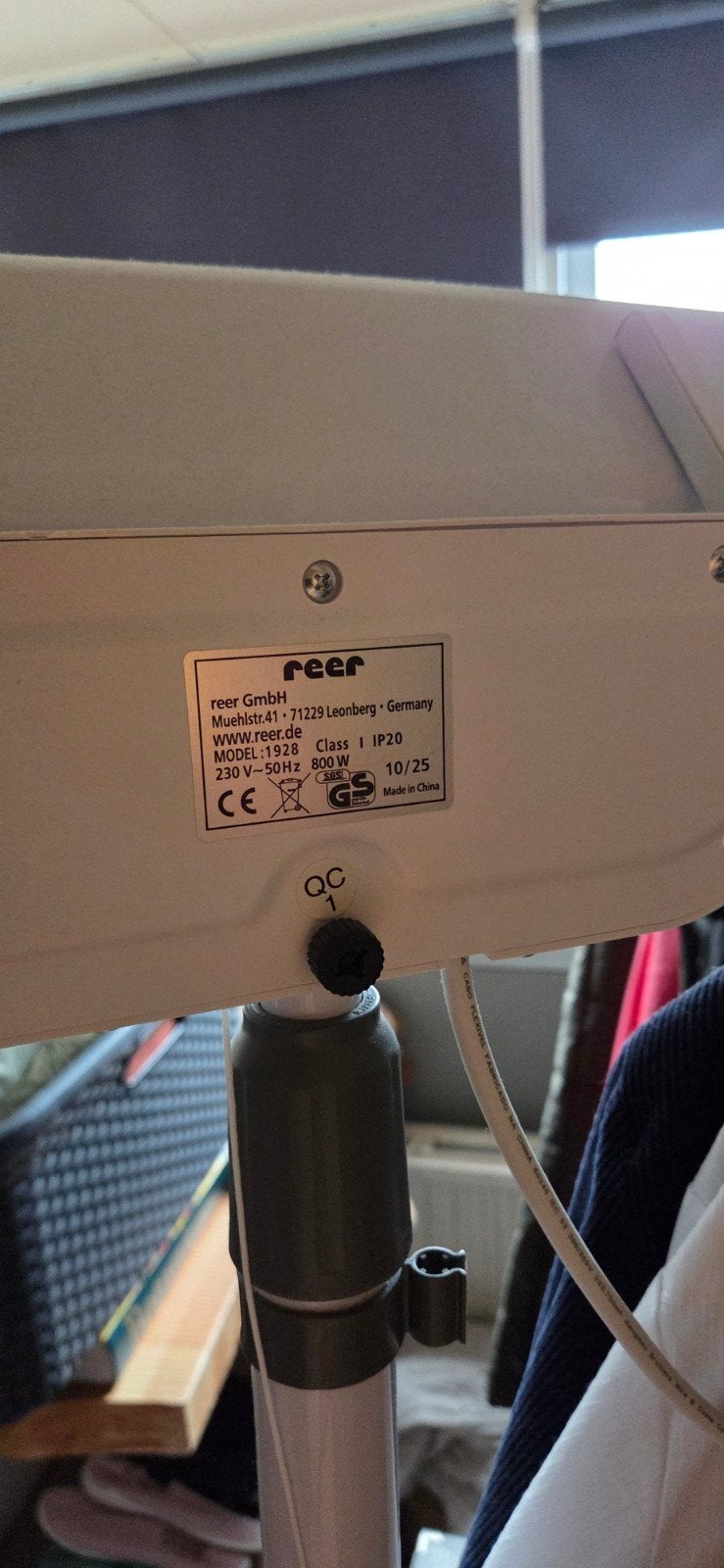 Reer Commode Warmtelamp Model 1928 met Timer, Ophalen, Gebruikt, Overige typen, Overige merken