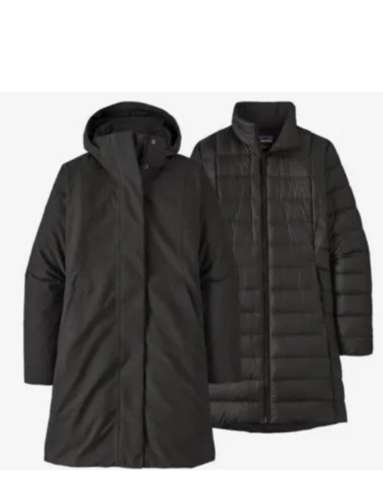 Nieuwe Patagonia Tres 3 in 1 dames parka zwart L, Verzenden, Nieuw, Maat 38/40 (M), Zwart