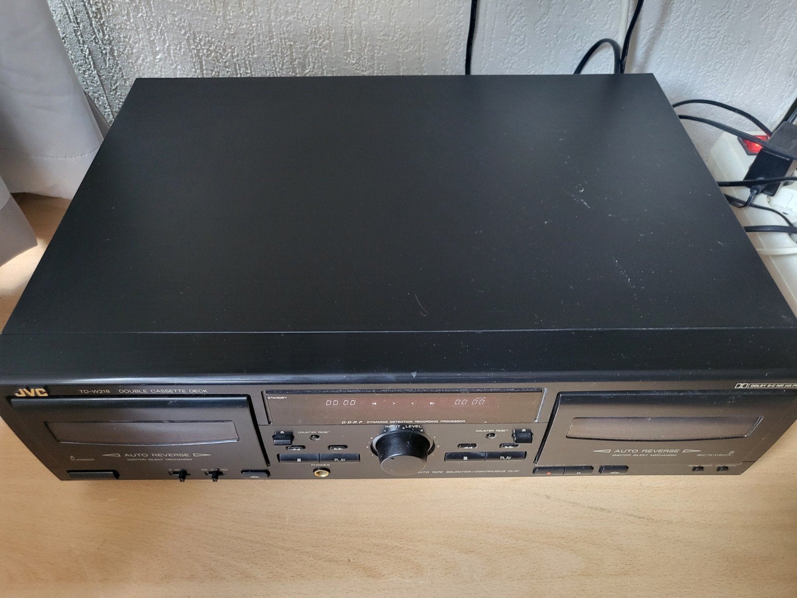 JVC TD-W218 cassette deck, Ophalen of Verzenden, Dubbel, JVC, Auto-reverse