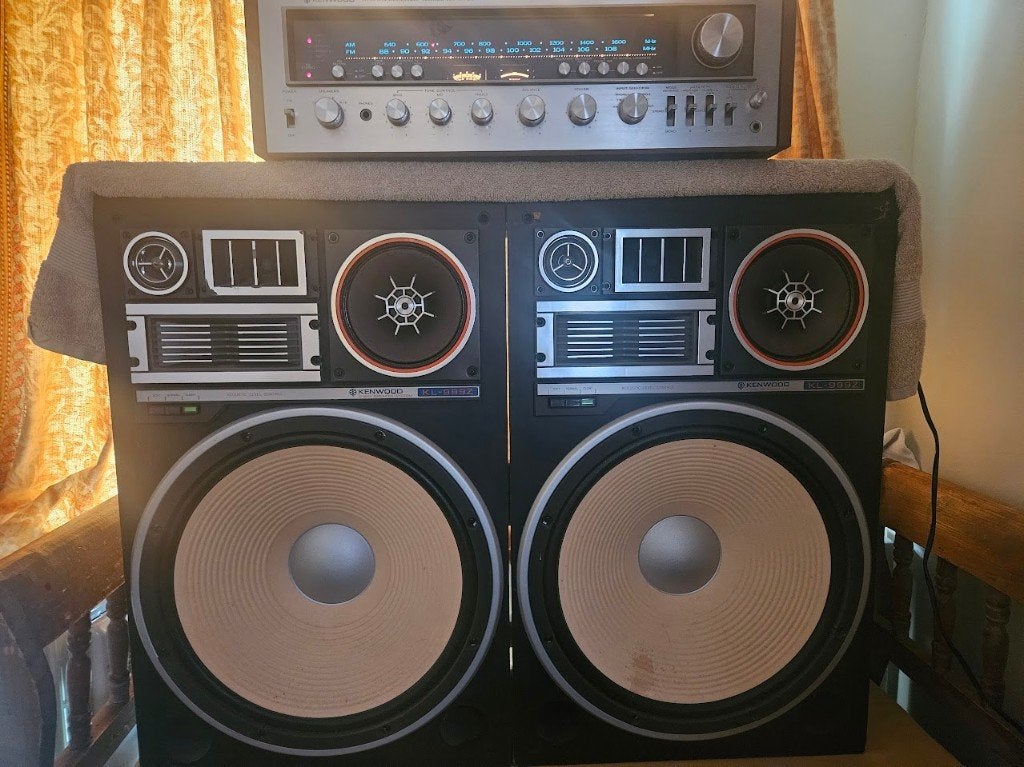 Kenwood KR-9400 Receiver Geserviced + KL-999Z Luidsprekers, Audio, Tv en Foto, Versterkers en Receivers, Gebruikt, Stereo, 120 watt of meer