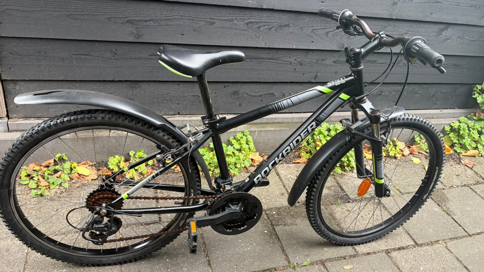 Rockrider ST500 kinderfiets 24inch, Ophalen, Velgrem, Versnellingen, Gebruikt