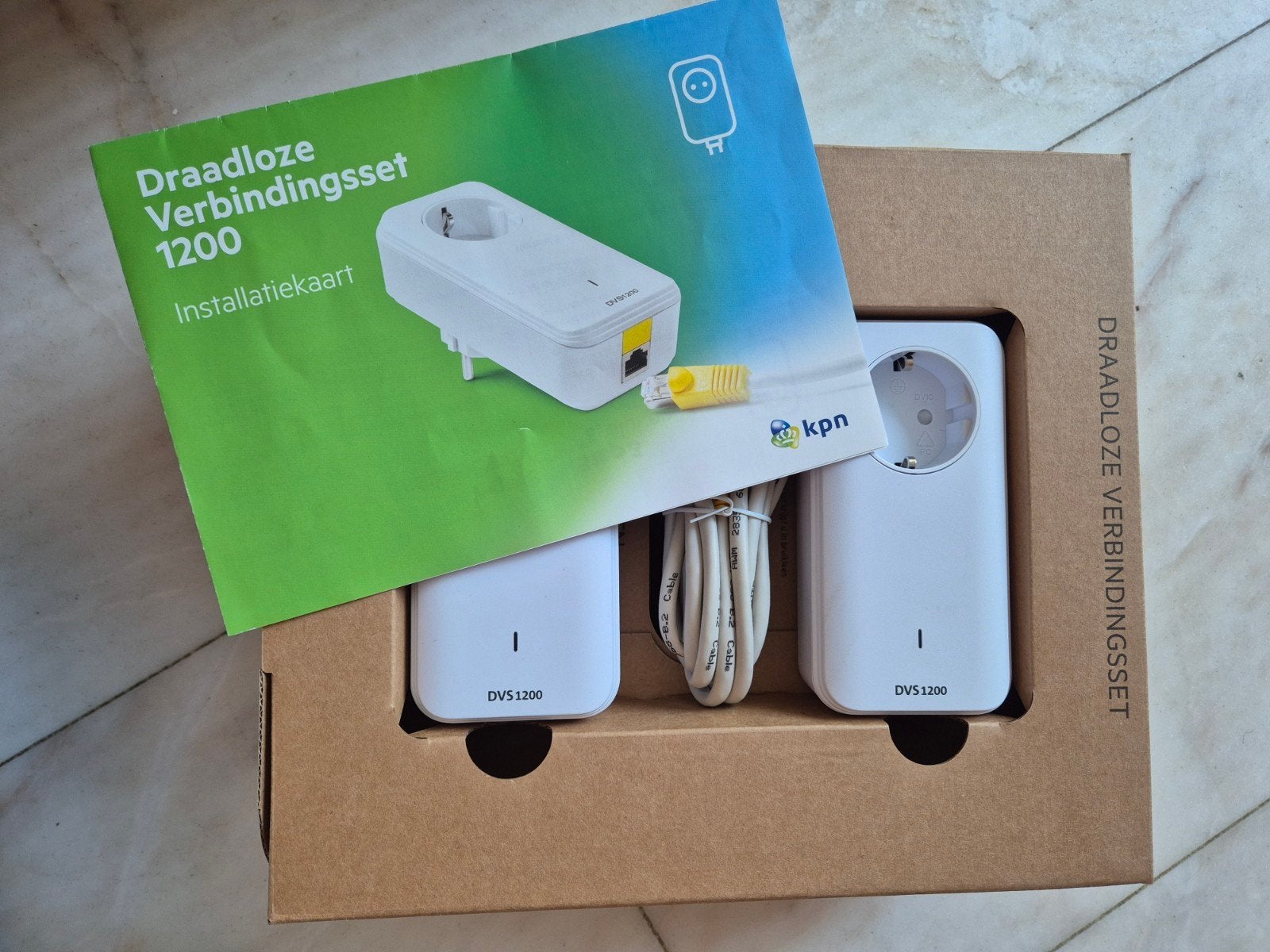Draadloze KPN verbindingsset DVS 1200, compleet met kabel, Ophalen of Verzenden, Nieuw, Kpn