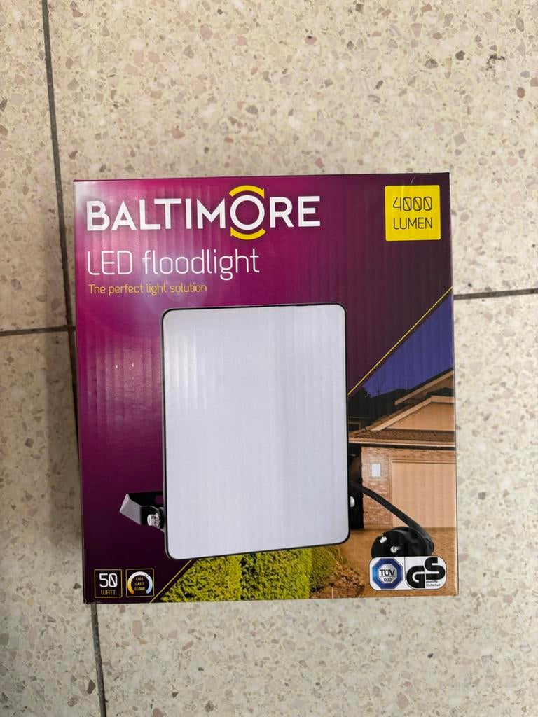BALTIMORE LED Floodlight 4000 Lumen - Nieuw, Tuin en Terras, Buitenverlichting, Overige materialen, Verzenden, Minder dan 50 watt