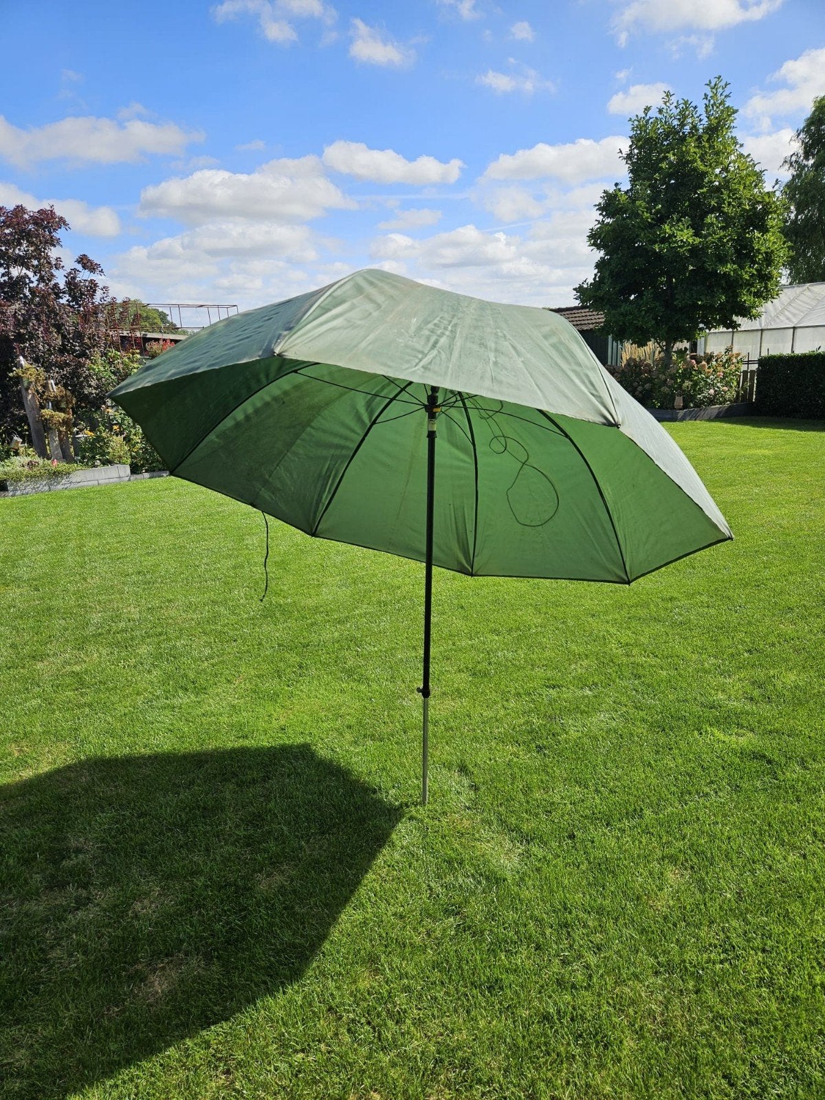 Groene visparasol - Shakespeare The Best Way, Watersport en Boten, Ophalen, Gebruikt, Overige typen
