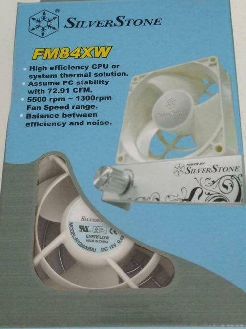 Silverstone FM84XW 80x80x32mm performance fan+controller, Silverstone, Silverstone, Ophalen of Verzenden, NA