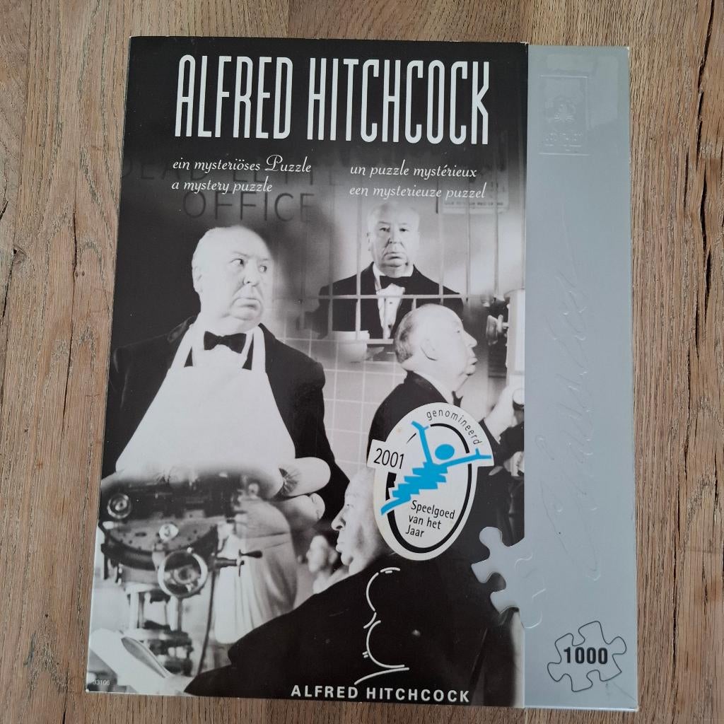 Alfred hitchcock mysterie puzzel wasgij, Hobby en Vrije tijd, Denksport en Puzzels, Ophalen of Verzenden, 500 t/m 1500 stukjes