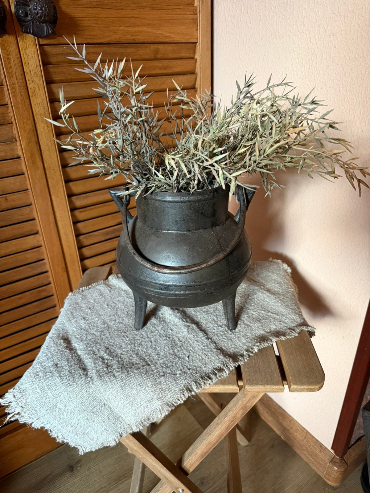 Brocante Gietijzeren Ketel/Pot op Pootjes, Ophalen of Verzenden