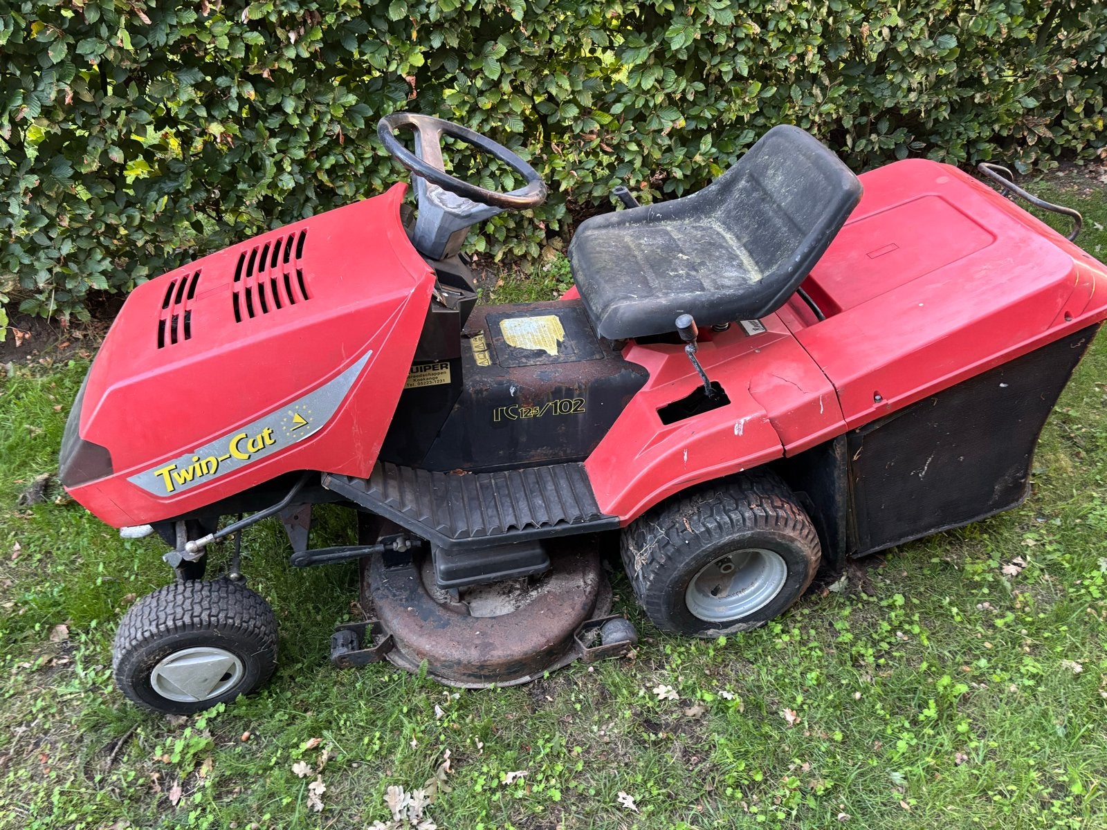 Twincut zitmaaier - voor onderdelen of reparatie
