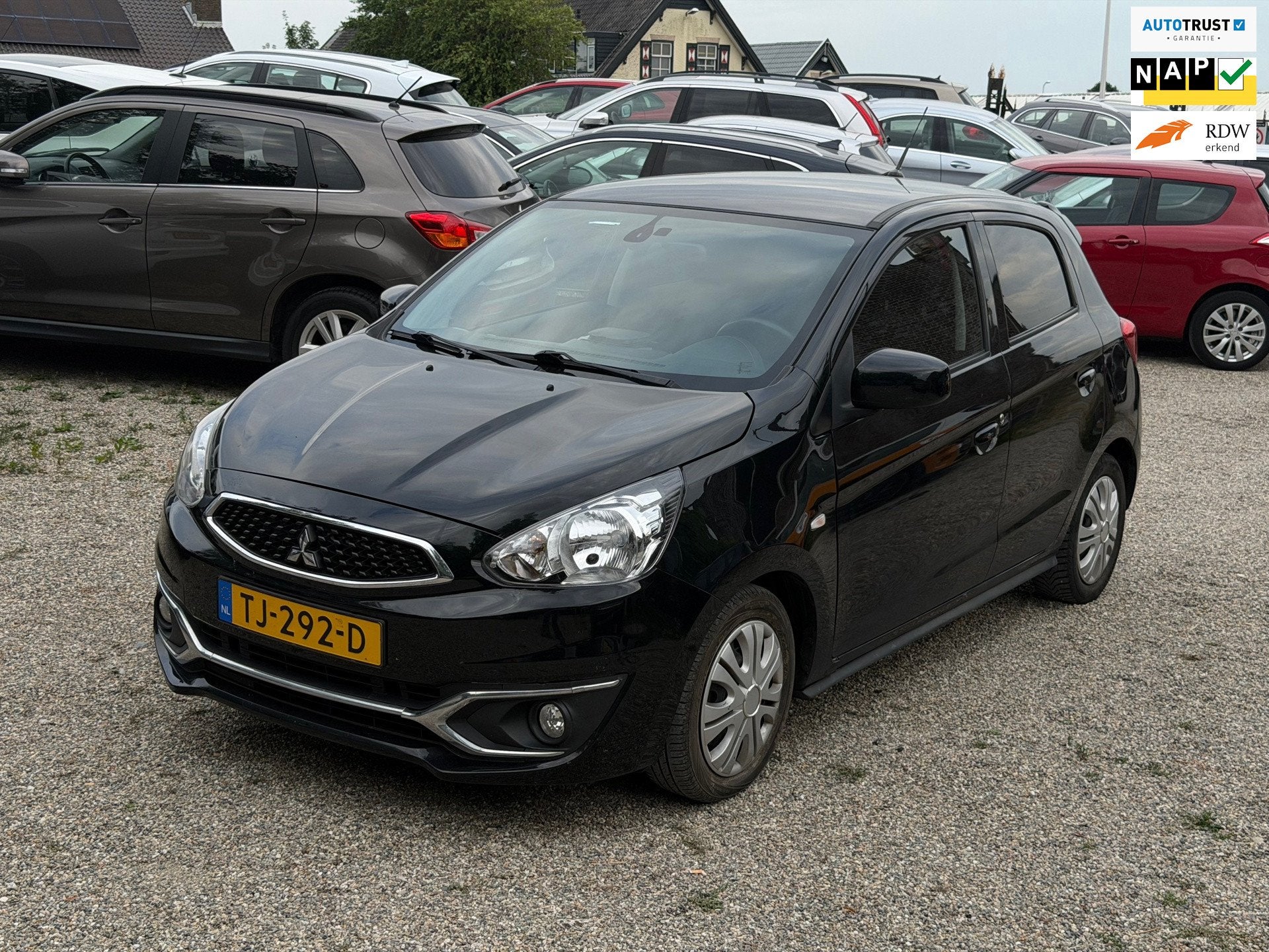 Mitsubishi Space Star 1.2 Connect Pro Automaat Cruise Carpla, Auto's, Mitsubishi, Gebruikt, 840 kg, Start-stop-systeem, Zwart