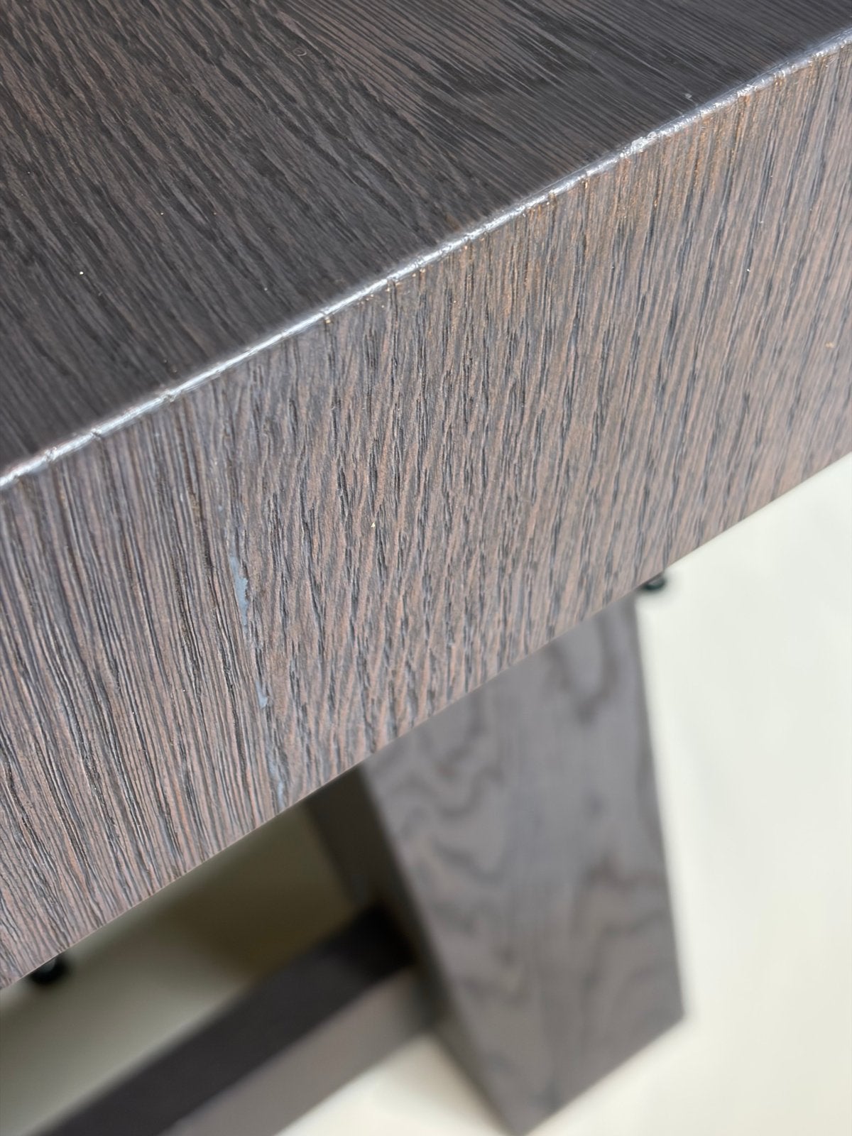 Grote eettafel van donker eikenhout 250x90, Huis en Inrichting, Tafels | Eettafels, Ophalen, Gebruikt, 100 tot 150 cm, Eikenhout