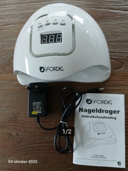 Nageldroger, Wit, Ophalen of Verzenden, Zo goed als nieuw, Handen en Nagels