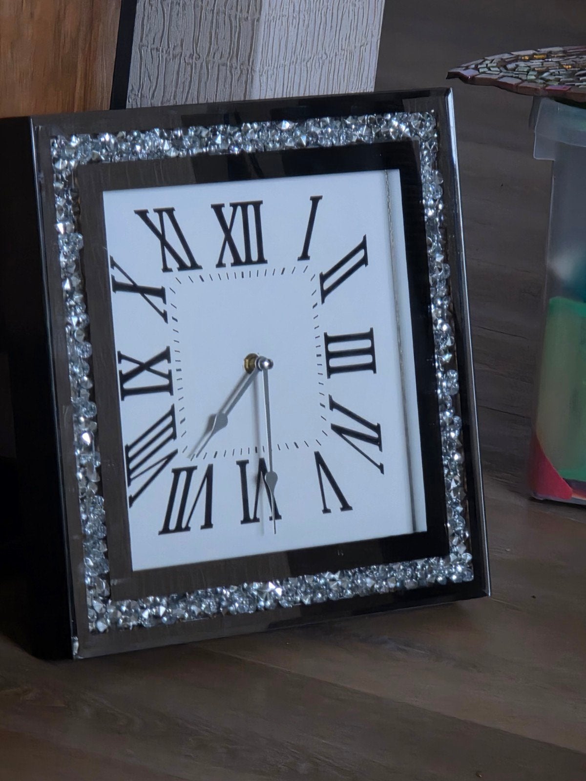 Mooie chique aparte klok, Ophalen of Verzenden, Zo goed als nieuw, Wandklok