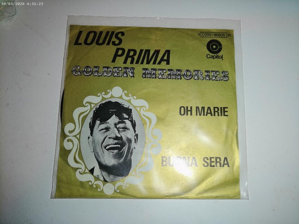 Louis Prima - Oh Marie / Buona Sera, Gebruikt, 7 inch, Single, Ophalen of Verzenden