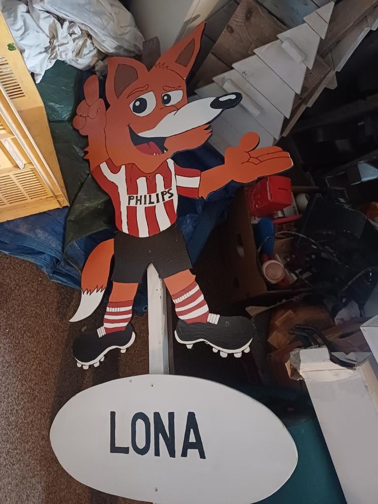 PSV mascotte Phoxy geboorte bord - Uniek, Ophalen, Gebruikt