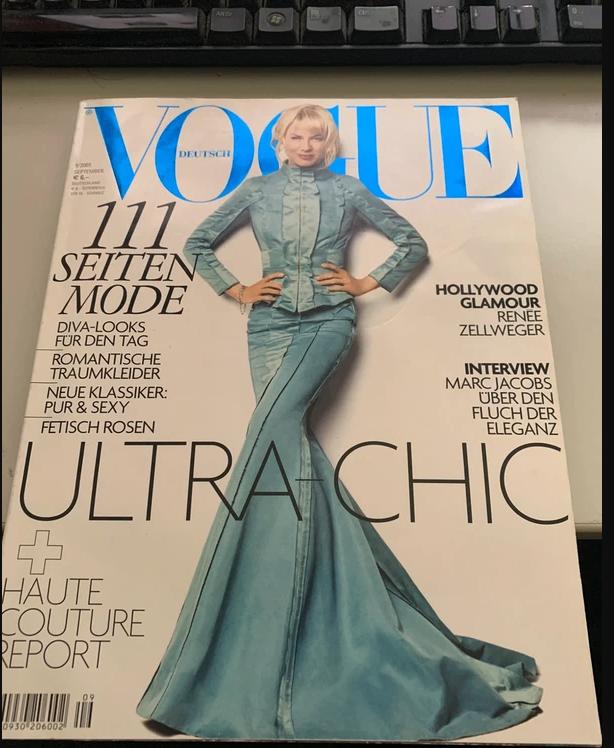 Vogue Deutsch september 2005 - Renee Zellweger, Boeken, Ophalen of Verzenden, Muziek, Film of Tv