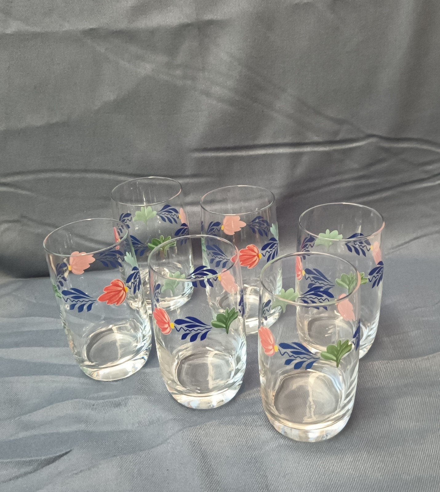 Boerenbont (6x) limonadeglas.                perstuka€4.25, Antiek en Kunst, Ophalen of Verzenden