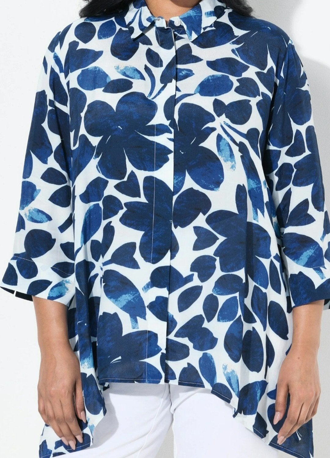 Ulla Popken Blouse Tuniek, maat 54/56, Kleding | Dames, Grote Maten, Blauw, Blouse of Tuniek, Ulla Popken, Ophalen of Verzenden