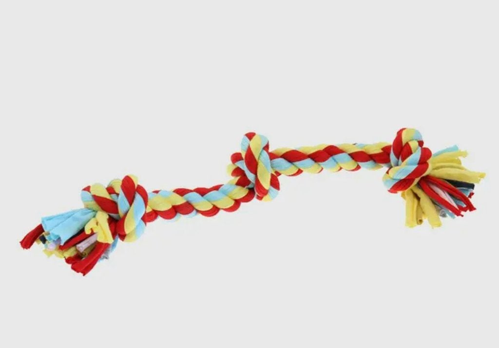 Happy Pet Twist Speelkoord voor Honden met 3 Knopen, Overige merken, Ophalen of Verzenden, Nieuw, Hondenspeelgoed
