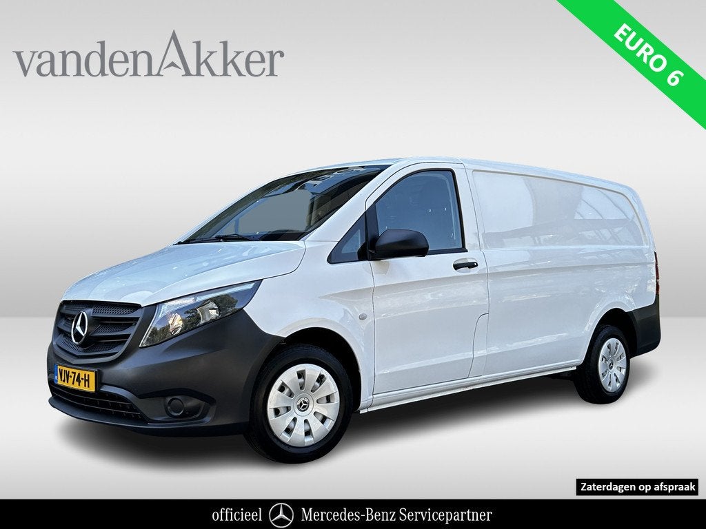 Mercedes-Benz Vito 110 CDI L2 Lang // Trekhaak // € 384,-, Voorwielaandrijving, 12 maanden, Gebruikt, Zwart