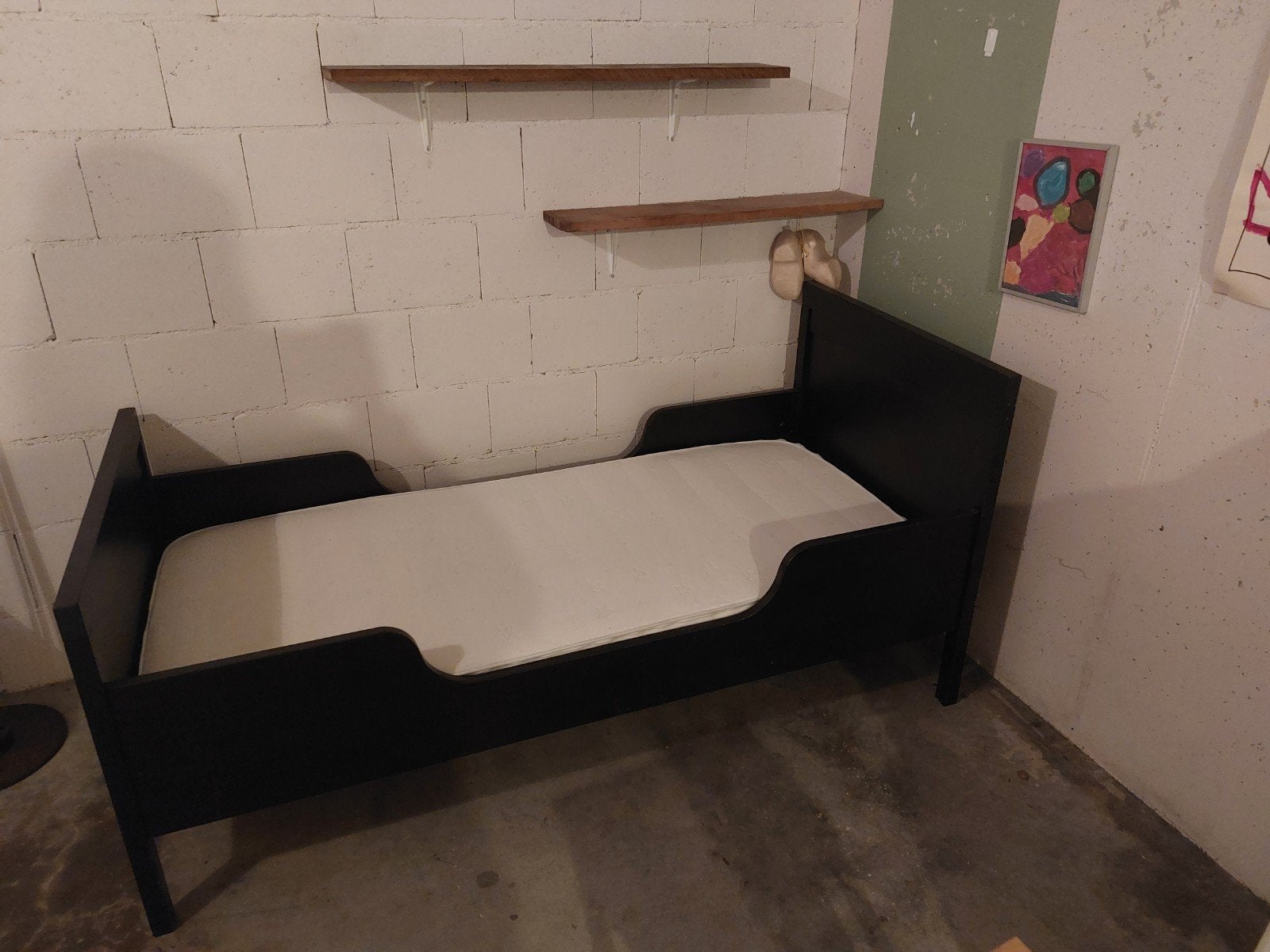IKEA Juniorbed met matras en lattenbodem, Gebruikt, 70 tot 85 cm, 140 tot 160 cm, Ophalen