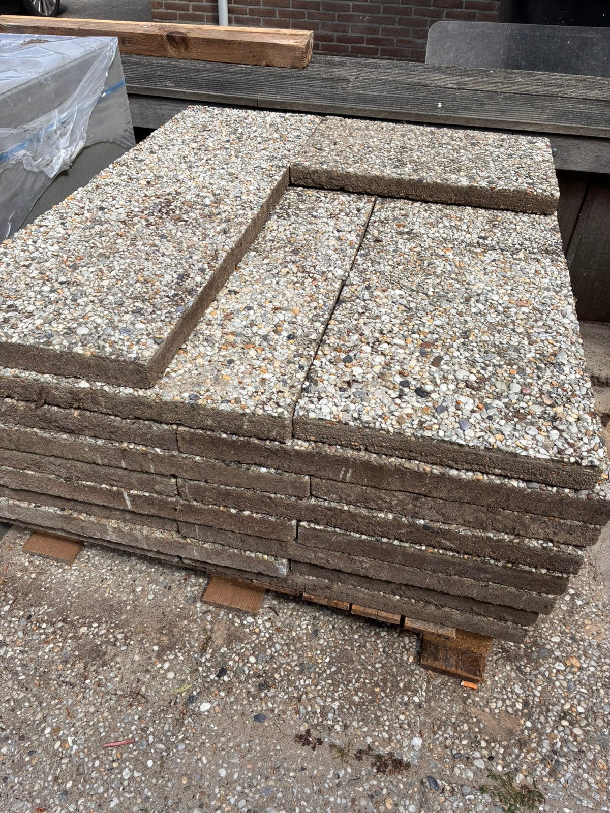 Grinttegels 40x60 gratis ophalen totaal +-88 st koog ad zaan, Tuin en Terras, Tegels en Klinkers, Ophalen, Zo goed als nieuw, Beton
