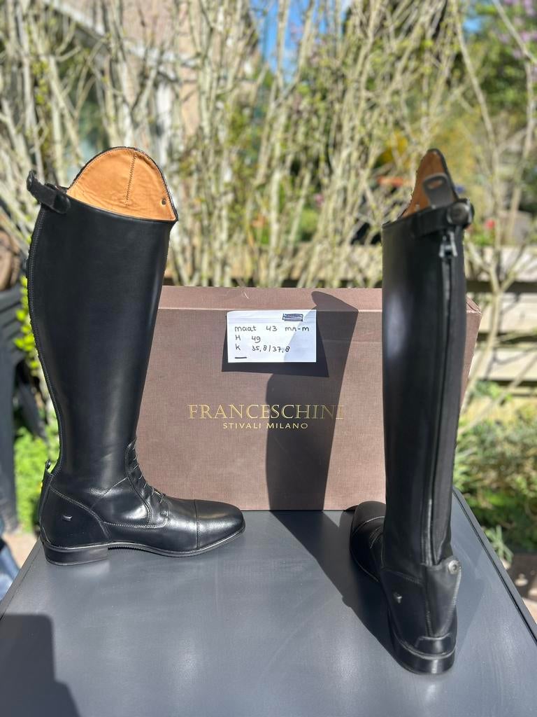 Nieuwe zwarte leren rijlaarzen maat 43, Dieren en Toebehoren, Paardrijkleding, Ophalen of Verzenden, Zo goed als nieuw, Dressuur