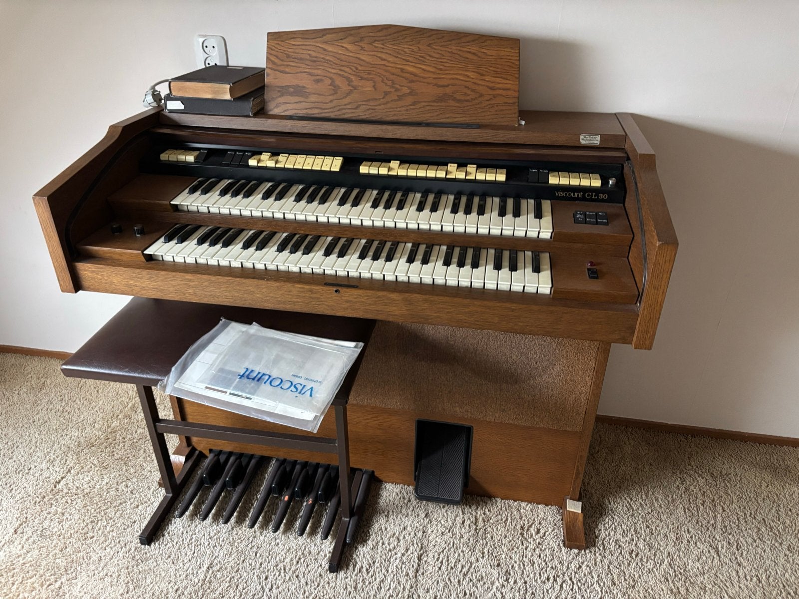 Viscount CL30 Elektronisch Orgel, Muziek en Instrumenten, Orgels, Ophalen of Verzenden, Zo goed als nieuw, 2 klavieren, Orgel