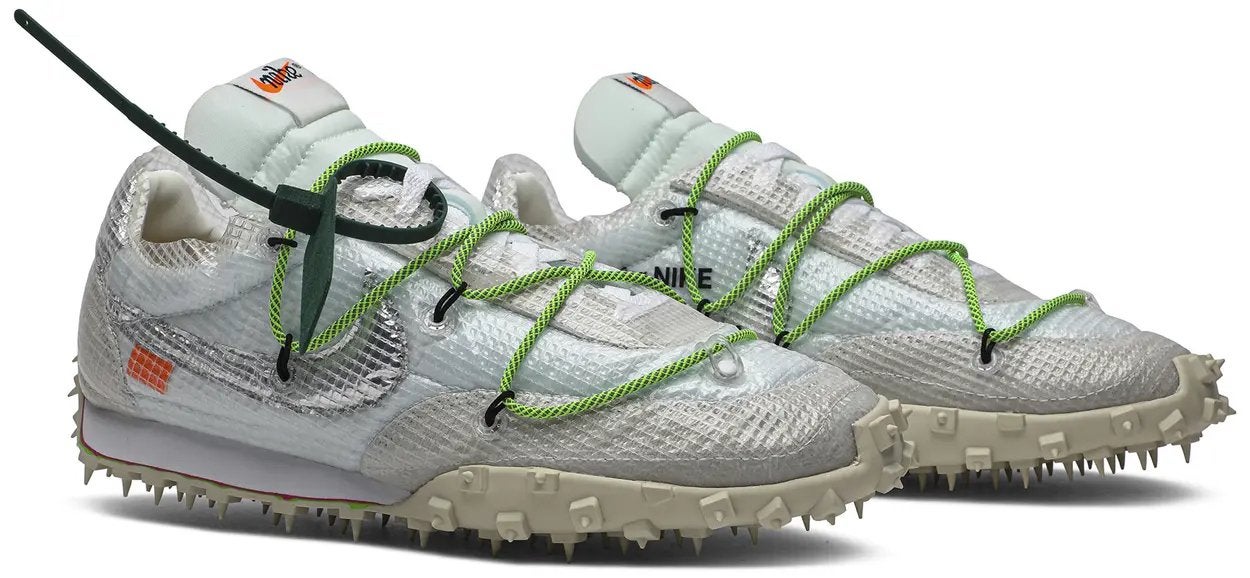 Off-White x Nike Waffle Racer 'Electric Green' Sneakers, Nieuw, Ophalen of Verzenden, Sneakers of Gympen, Groen