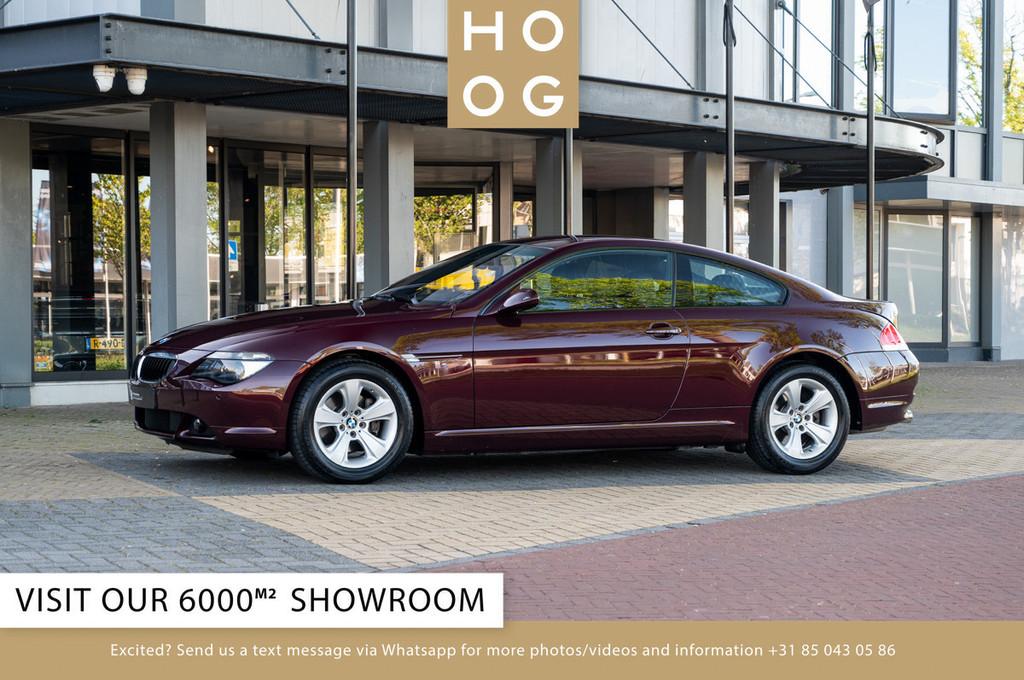 BMW 6 Serie 630i (bj 2006, automaat), Auto's, Automaat, Gebruikt, Zwart, 258 pk