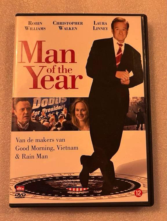 Man of the Year DVD met Robin Williams, Vanaf 12 jaar, Ophalen of Verzenden, Gebruikt, Overige genres