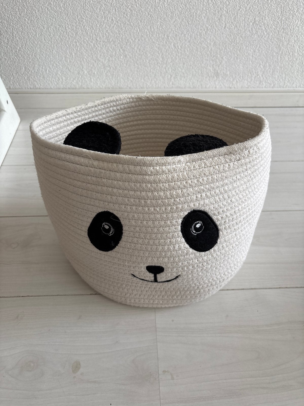 Leuke panda opbergmand van touw, Mand, Textiel, Rond, Ophalen of Verzenden