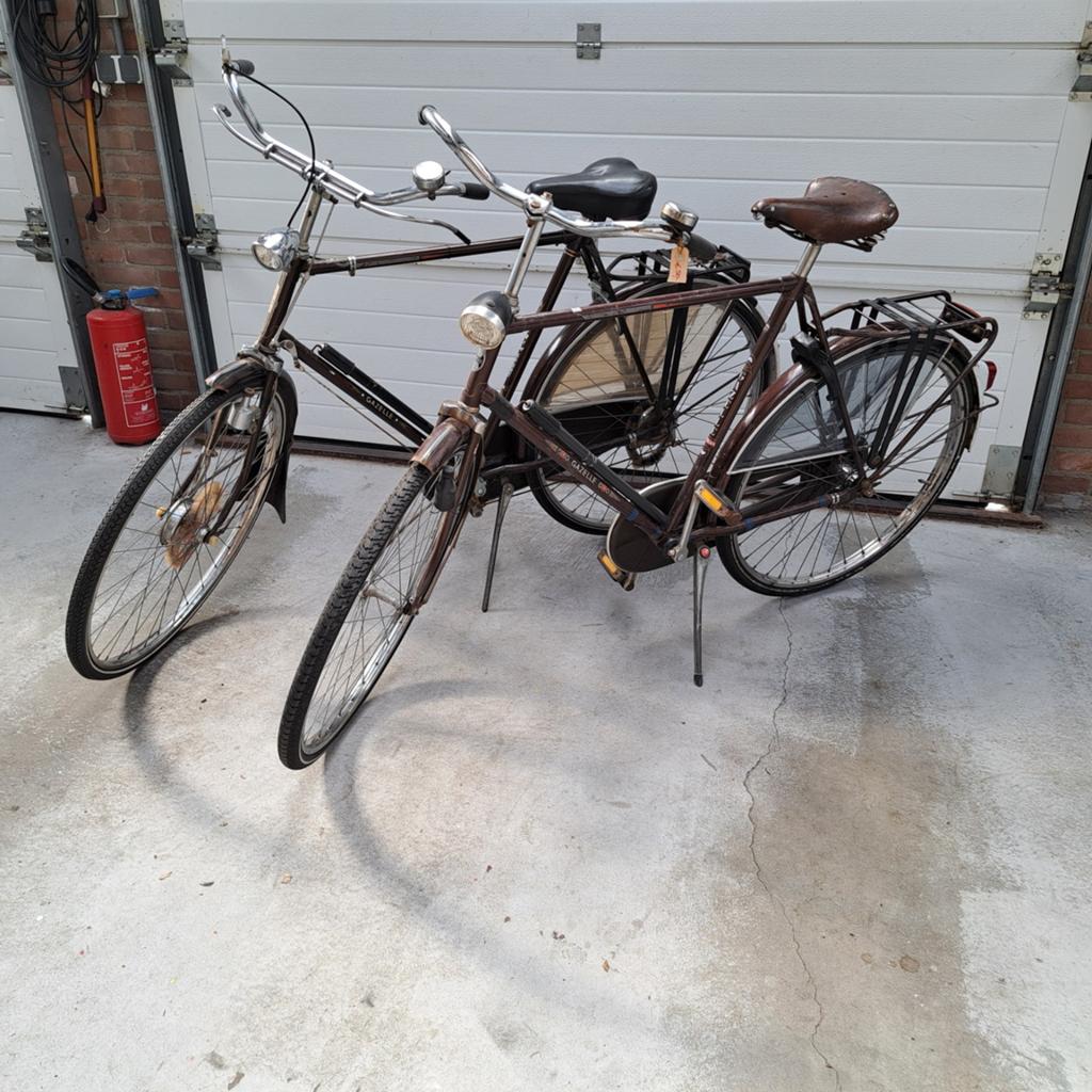 2x Gazelle Trimsport 28" oldtimer., Fietsen en Brommers, Fietsen | Oldtimers, 59 cm of meer, Ophalen