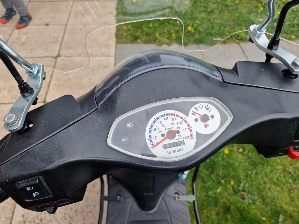 La Souris scooter - Zwart, inclusief topkoffer, Ophalen, Gebruikt, La Souris, Benzine