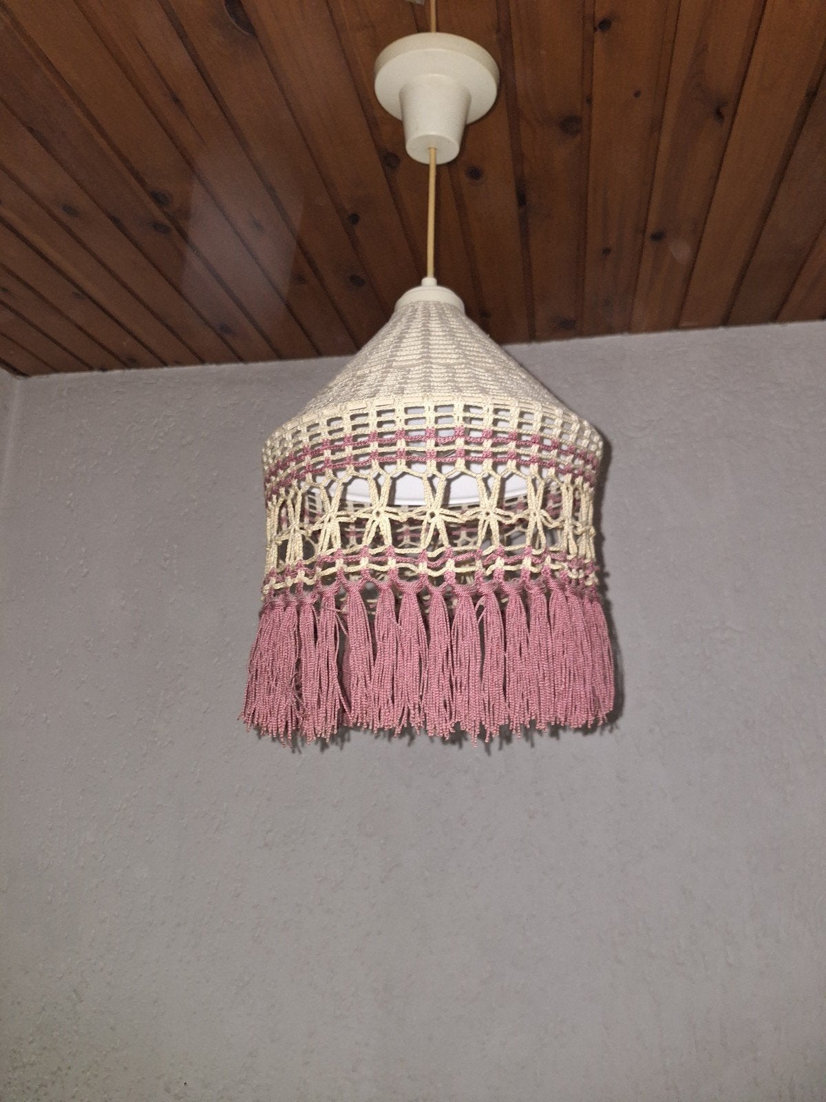 Vintage Retro Hanglamp, Antiek en Kunst, Ophalen