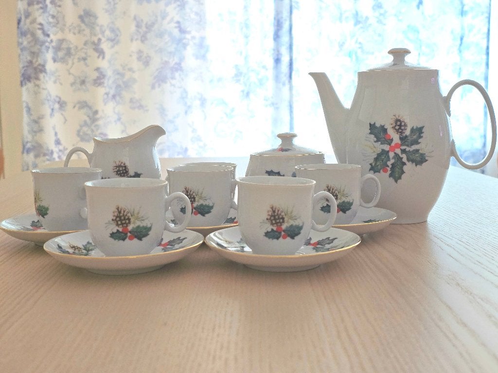 Koffieservies Premium Porcelain Tsjechoslowakije ongebruikt, Ophalen