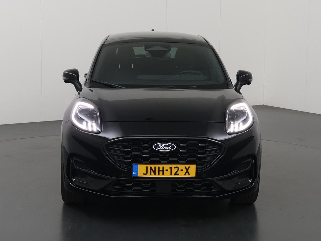 Ford Puma 1.0 EcoBoost Hybrid ST-Line X | Trekhaak | Facelif, Auto's, Leder en Stof, Zwart, Bedrijf, 155 pk